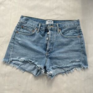 Agolde “Parker” cut off denim shorts size 26